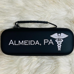 Personalized Stethoscope Case with Handle/Personalized Stethoscope/Stethoscope Gift/Doctor Gift/RN Gift/Nurse Practitioner  gift