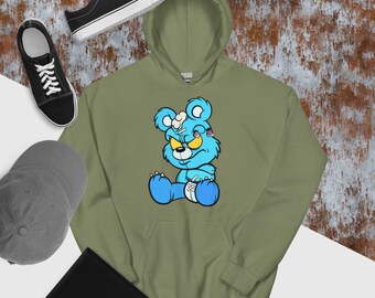 Zombie Teddy Bear Hoodie/ Bad Teddy Bear/Bad Bear/Bad Bear Hoodie