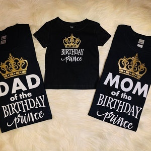 Compleanno Principe/Principe/Principe Compleanno/Principe Famiglia corrispondenza T-shirt/Principe baby shower/Qualsiasi Principe Compleanno/Compleanno Ragazzo/Compleanno ragazzo