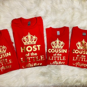 Compleanno Principe/Principe/Principe Compleanno/Principe Famiglia corrispondenza T-shirt/Principe baby shower/Qualsiasi Principe Compleanno/Compleanno Ragazzo/Compleanno ragazzo