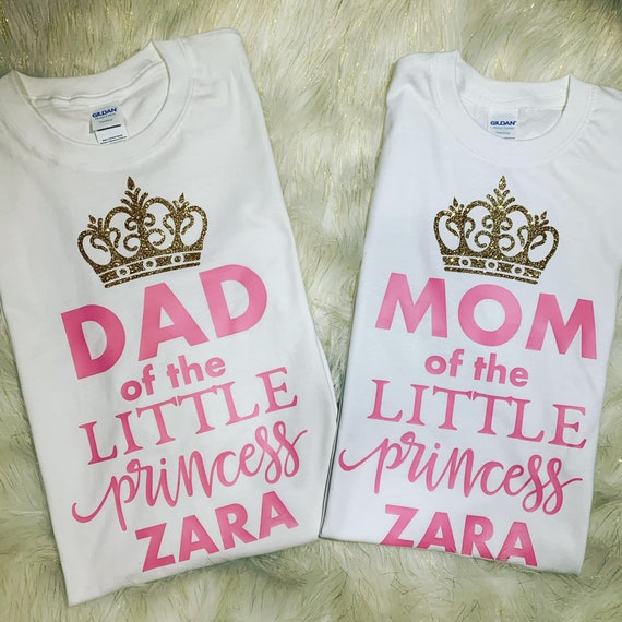 Girl Baby Shower T shirts Princess Family Matching T shirts