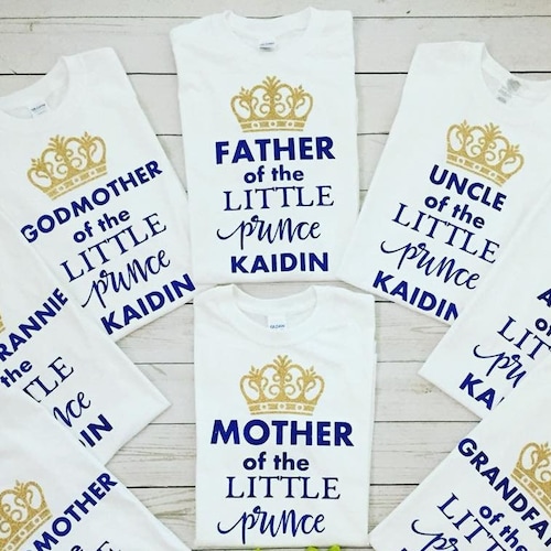 Prince/ Prince Birthday/prince Family Matching Tshirts/prince Etsy