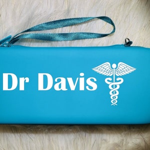 Personalized Stethoscope Case with Handle/Personalized Stethoscope/Stethoscope Gift/Doctor Gift/RN Gift/Nurse Practitioner  gift