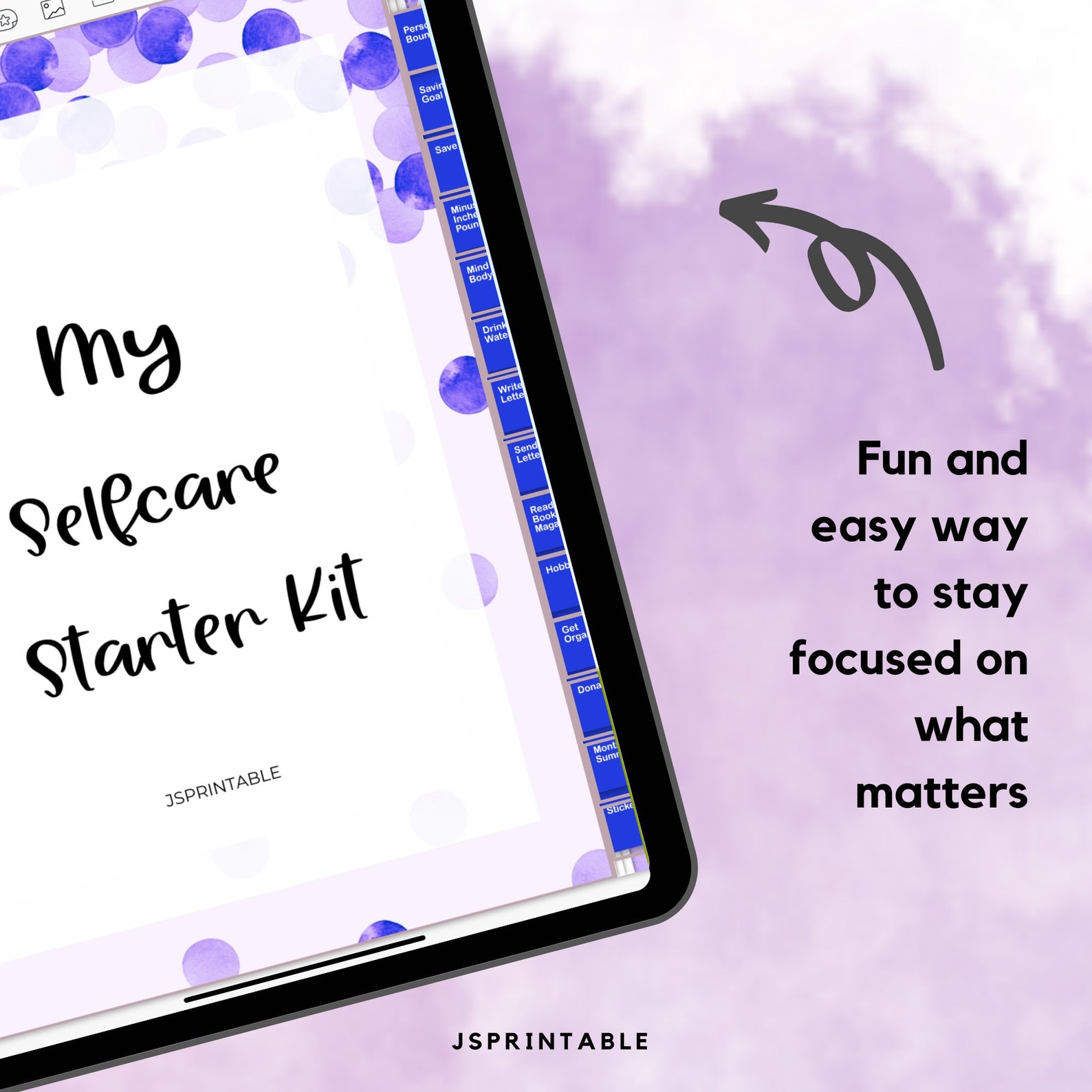 Selfcare Starter Kit Digital Planner Journal Etsy