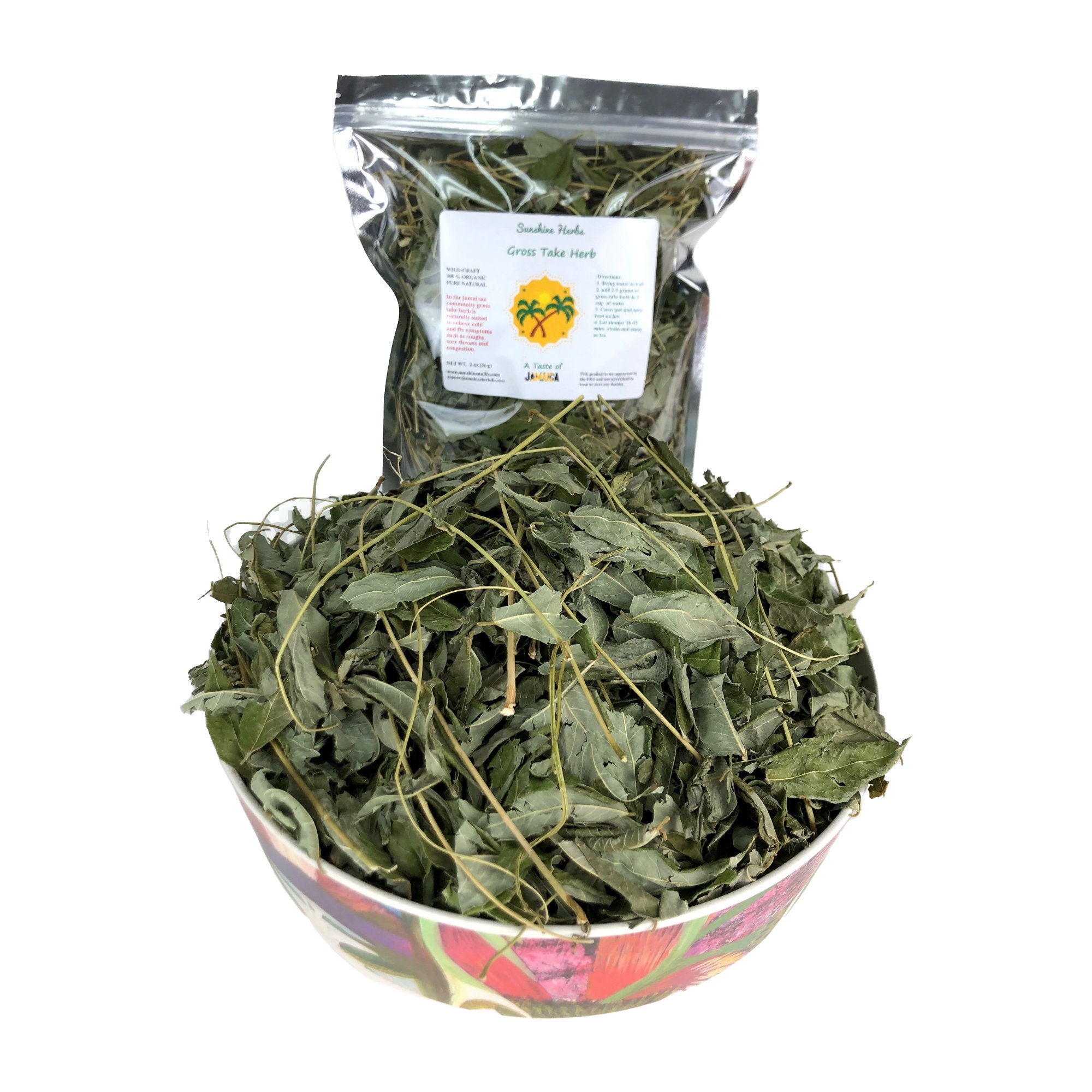 Jamaican Gross Take Herb WildCraft Harvest Medicinal Plant Herbal