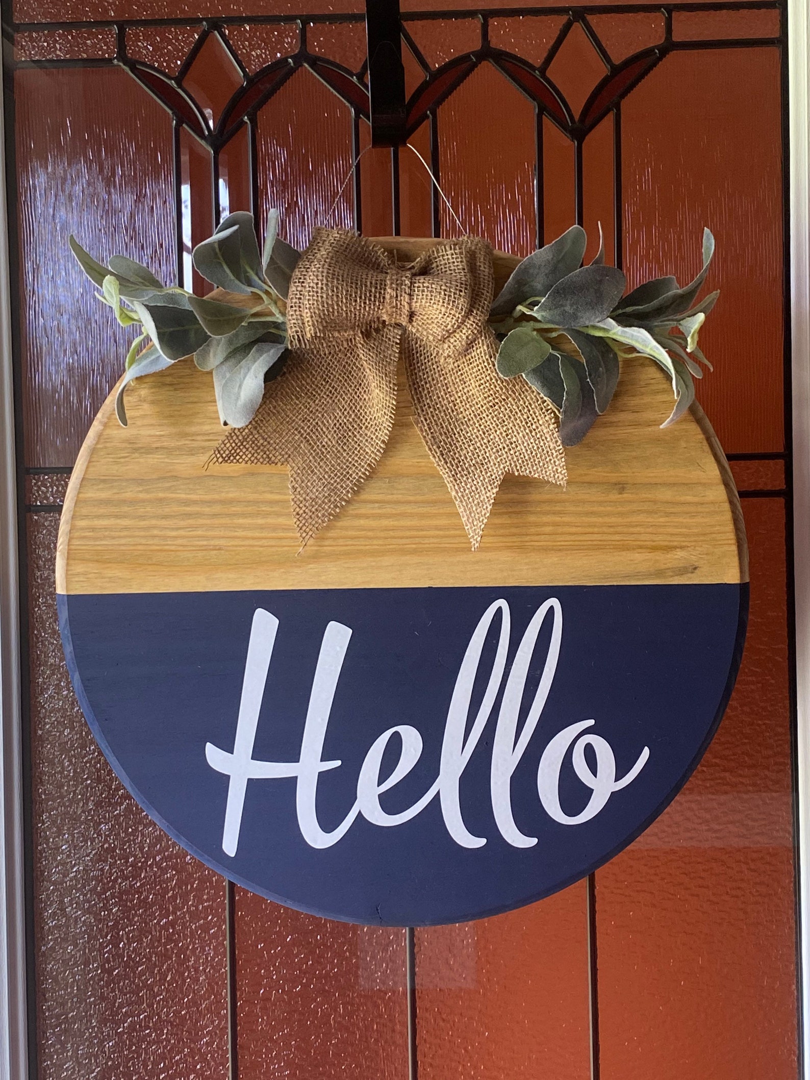 Front door wreath Wooden wreath Front door decor Wooden Etsy