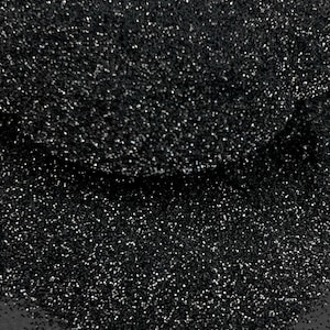 Gothic Zwart Metallic Hex Glitter 1/128 .2MM Ultra Fine 1 oz.