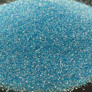 Blue Mirror Silver Hex Glitter 1/128 .2MM Ultra Fine 1 oz.