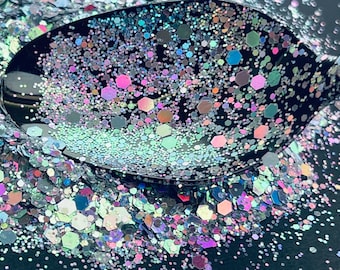 Trance Chunky Chameleon Color Shift Hex Glitter Mix 1 oz.