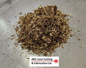 Brass Shavings Swarf ideal for craft projects, hobbies, organite 100g