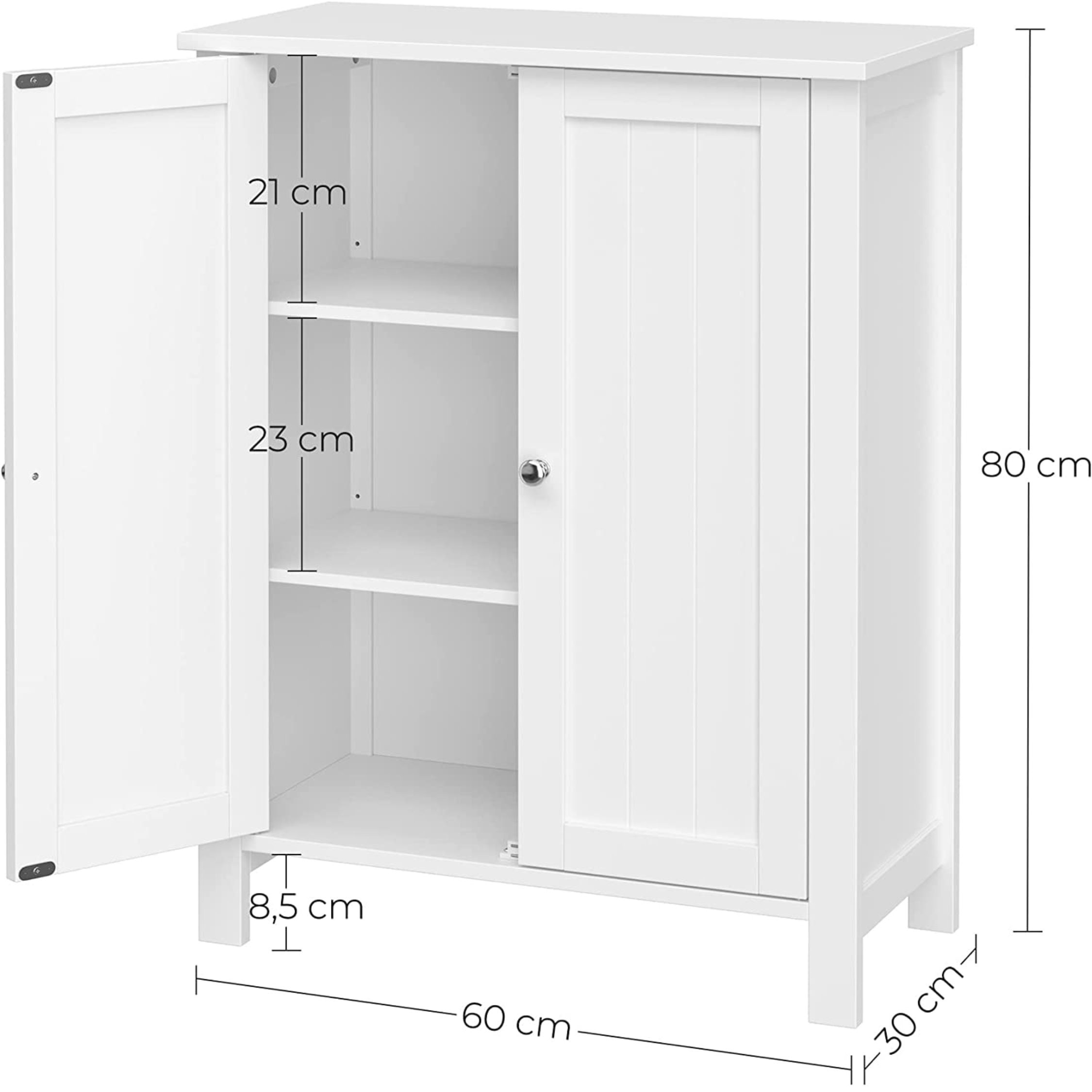 White Freestanding Bathroom Bathroom Vanity Unit Etsy UK