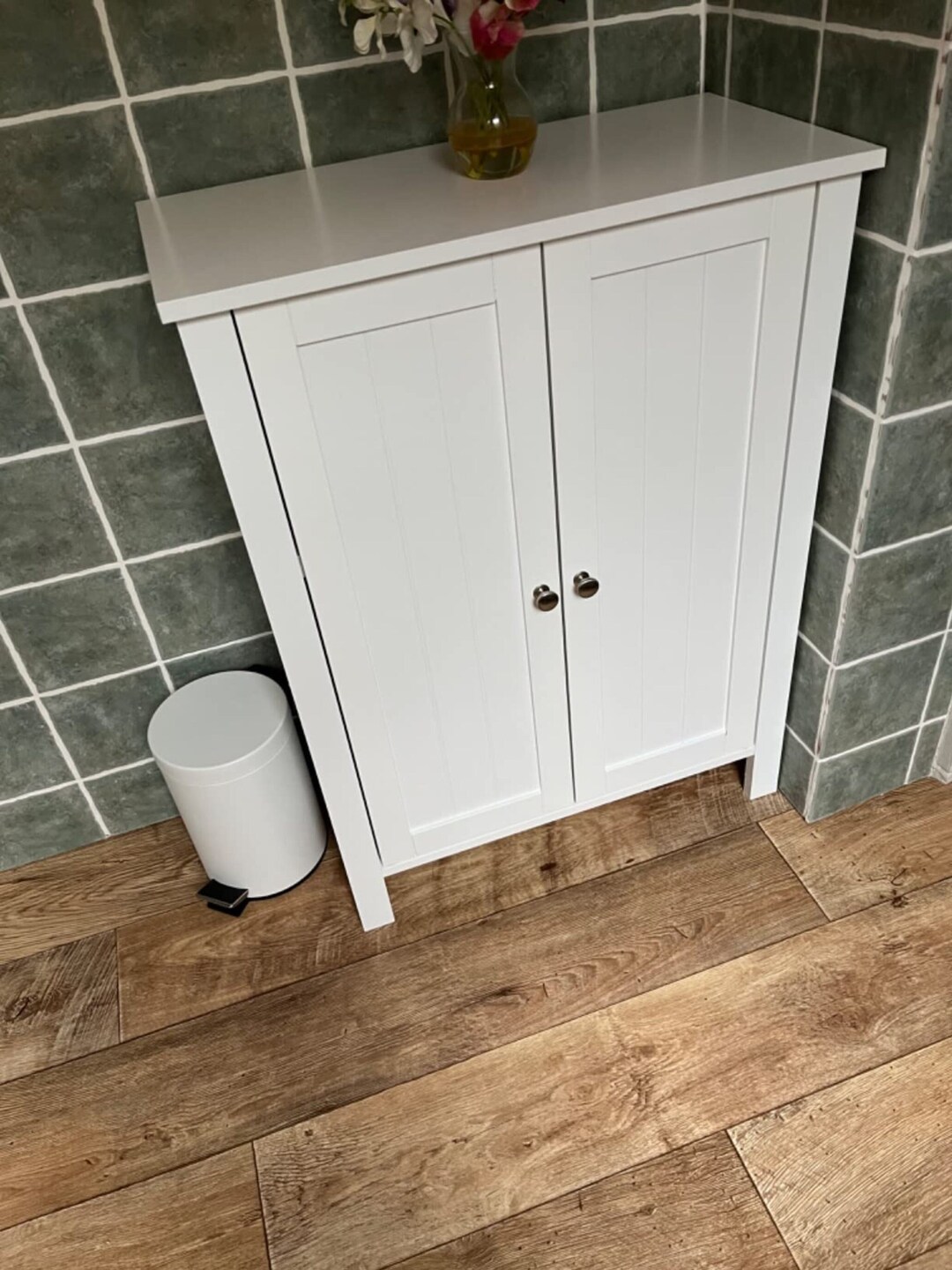 White Freestanding Bathroom Bathroom Vanity Unit Etsy UK