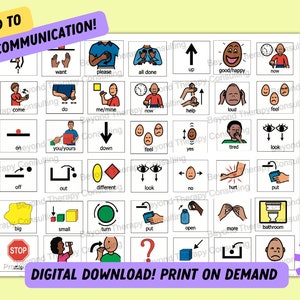 Multi-Cultural ACC Communication Board |Digital Printable| Autism|Speech Delay| Non-Vocal