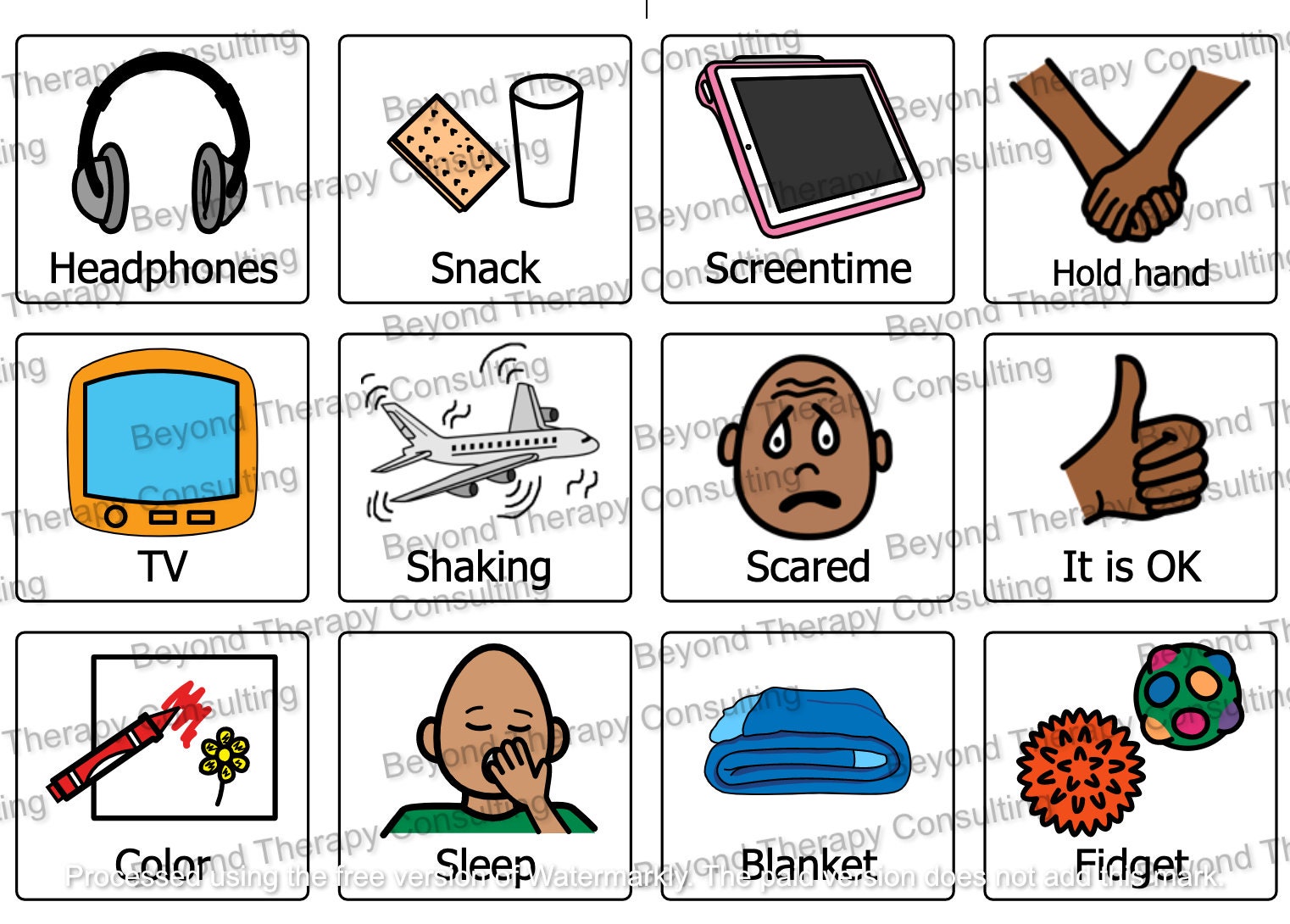 Printable Pecs Icons Large Picture Communication Board Set Ideal For