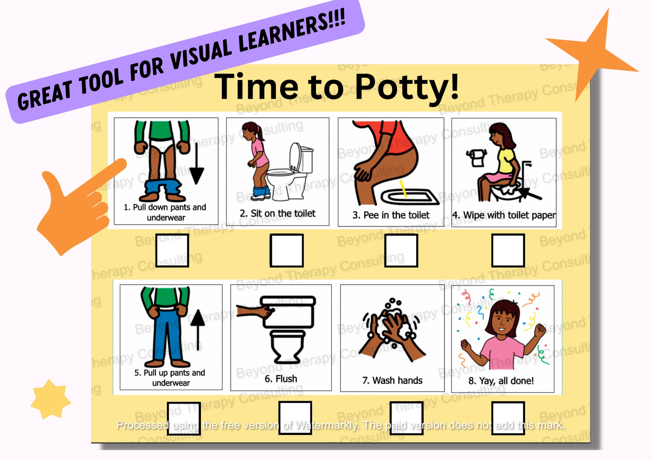 Toilet Training Visual Aids for Kids INSTANT DOWNLOAD Etsy Toilet Training Visual Aids for Kids INSTANT DOWNLOAD Etsy