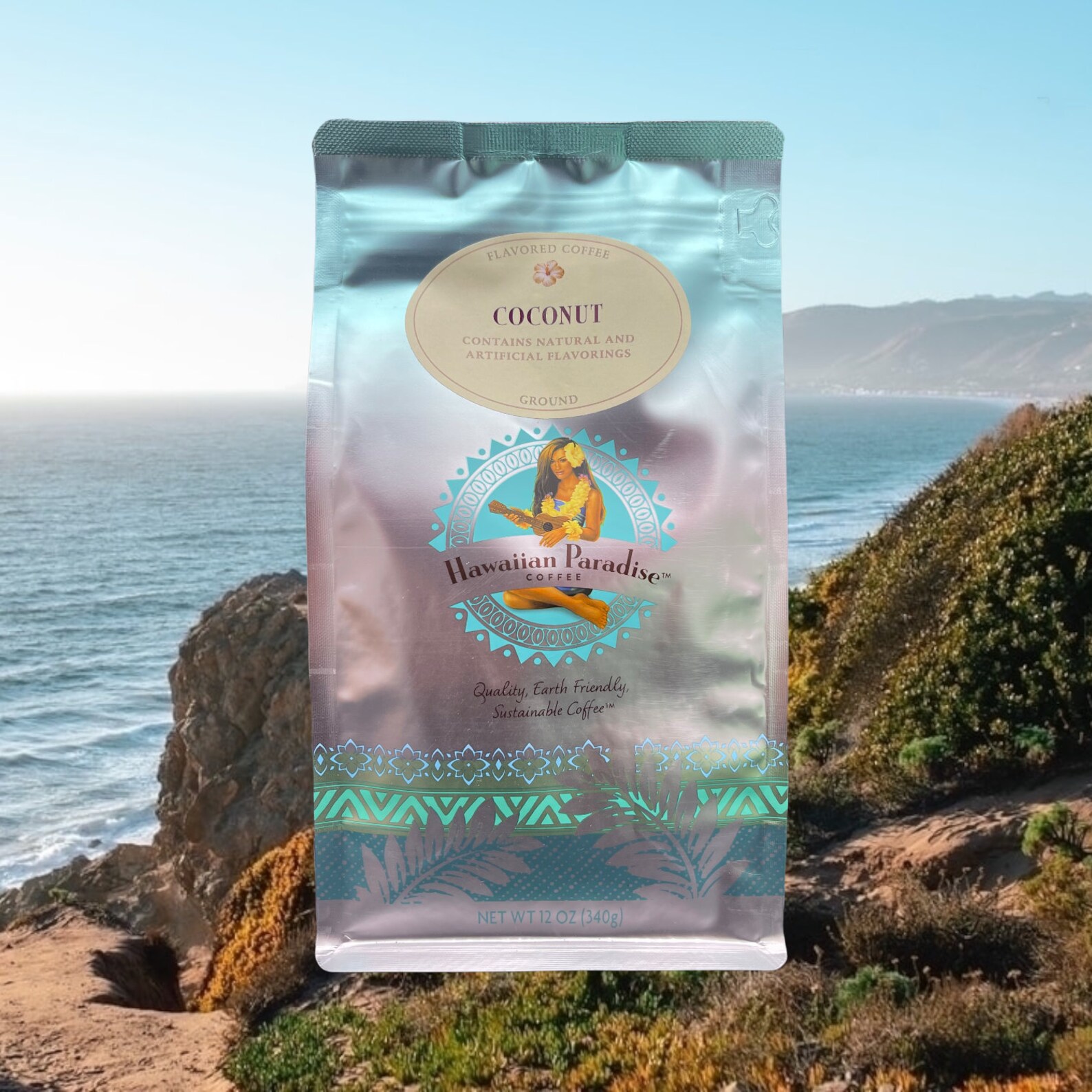 Hawaiian Paradise Coffee Coconut Roast Ground Flavored Coffee Etsy