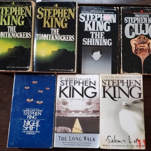 The Tommyknockers/The Shining/Cujo/Night Shift/Long Walk/Salem&#39;s Lot by Stephen King Vintage Signet Paperbacks Pick Your Book