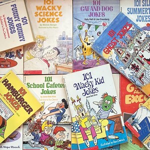 Jokebooks Young Adult Humor Collections, Wacky Silly Funny Goofy Jokes for Kids by Various Authors Including Jovial Bob Stine Pick Your Book
