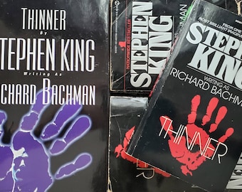Thinner by Stephen King Writing as Richard Bachman Vintage Signet Paperback/Hardcover Editions 5th of the Bachman Books Pick Your Book