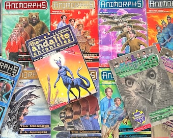 Animorphs, Alternamorphs, Megamorphs, Andalite Chronicles by KA Applegate Vintage Scholastic Paperbacks Alien YA Novels Pick Your Book 1990s