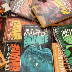 Doc Savage Vintage Pulp Novels by Kenneth Robeson Bantam Paperbacks 1960s/1970s Man of Bronze Adventure Stories Pick Your Title