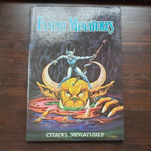 Fantasy Miniatures by Games Workshop and Citadel 1988 Painting Compilation Hardcover Bound Vintage Art Guide