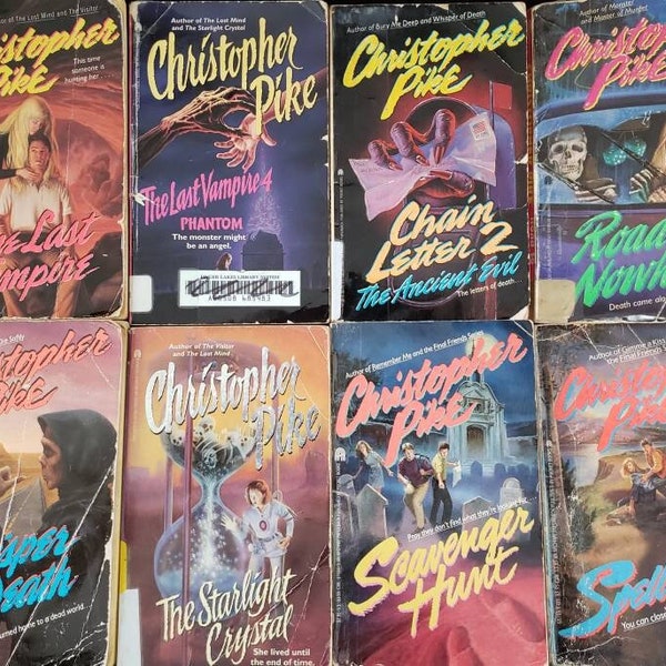 Christopher Pike Vintage Library Pick Your Book - Chain Letter/Last Vampire/Starlight Crystal/Whisper of Death/Spellbound/Road to Nowhere