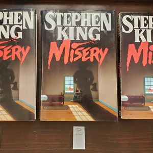 Misery by Stephen King Hardcover/First Edition Paperback/Double Cover Vintage 1988/1990 Pick Your Book image 7