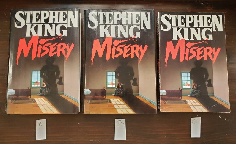 Misery by Stephen King Hardcover/First Edition Paperback/Double Cover Vintage 1988/1990 Pick Your Book image 7