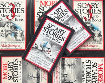 Scary Stories to Tell in the Dark Trilogy by Alvin Schwartz Illustrated by Stephen Gammell Original Banned Vintage Editons Pick Your Book