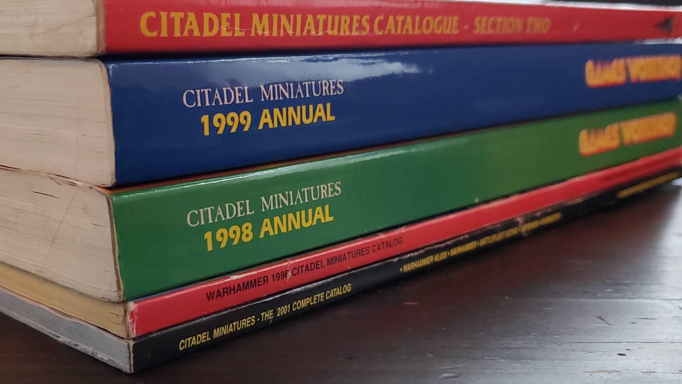 citadel minitures カタログ　洋書　GAMES WORKSHOP Citadel Miniatures, Games Workshop, and Warhammer Fantasy Vintage