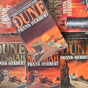 Dune Original Series and Sequels by Frank Herbert Vintage Berkley Paperbacks Messiah, Children, Heretics, God Emperor Pick Your Book