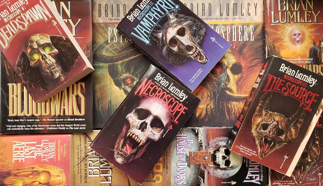 Necroscope and Psychomech Brian Lumley Novels Vintage 1990s Tor