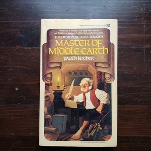 Master of Middle Earth: The Fiction of J.R.R. Tolkien by Paul H Kocher First Edition Ballantine Del Rey Paperback 1977
