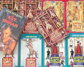 Indian In The Cupboard Series by Lynne Reid Banks Vintage Avon Camelot Return, Secret, Mystery Paperbacks and Hardcover Editions 1980s-1990s