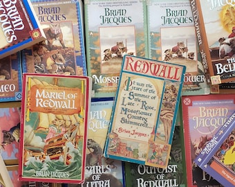 Vintage Redwall by Brian Jacques Vintage Ace Fantasy Paperbacks Mossflower, Mattimeo, Martin, Salamandastron, And More, Pick Your Book