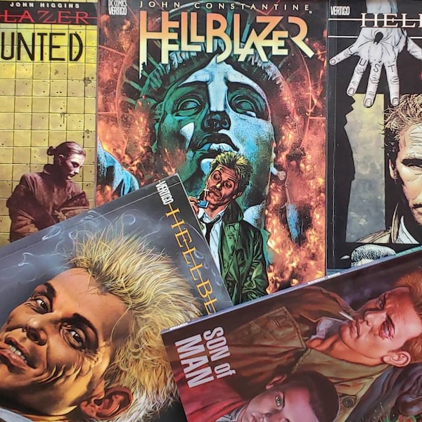 John Constantine, Hellblazer Vintage Graphic Novels Vertigo Comics by Garth Ennis, Brian Azzarello, Steve Dillon Pick Your Book