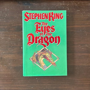 The Eyes of the Dragon by Stephen King Illustrated by David Palladini Vintage First Edition With Rare Textured Dust Jacket Fantasy 1987
