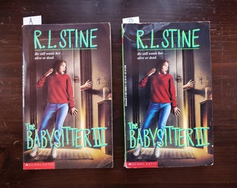 RL Stine's the Babysitter Series 1-2-3-4 Mixed Edition Paperbacks