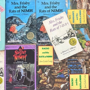 Mrs. Frisby and the Rats of NIMH, Racso, Rt, Margaret by Robert C. O&#39;Brien/Jane Leslie Conly Vintage Paperback and Hardcover Pick Your Book