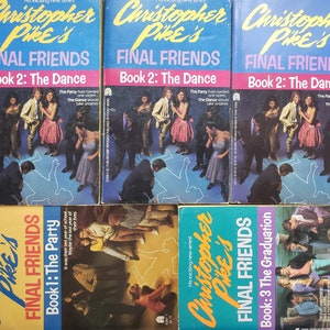 Christopher Pike Final Friends Trilogy The Party/The Dance/The Graduation Pick Your Book Vintage Archway Paperbacks Point Horror Books
