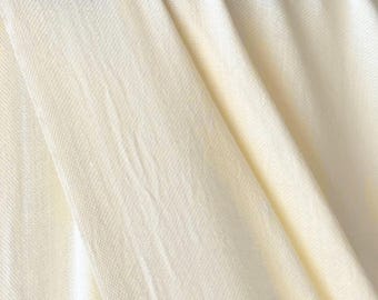 Merino Wool Twill Fabric By The Yard: 44" Wide, 110 GSM