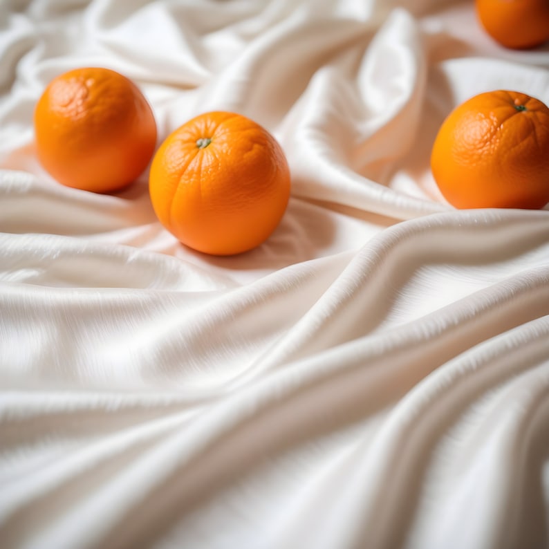 Vegan Orange Peel EPFC certified Cellulosic Fabric by the yard, 44 inches wide, 92 GSM image 2