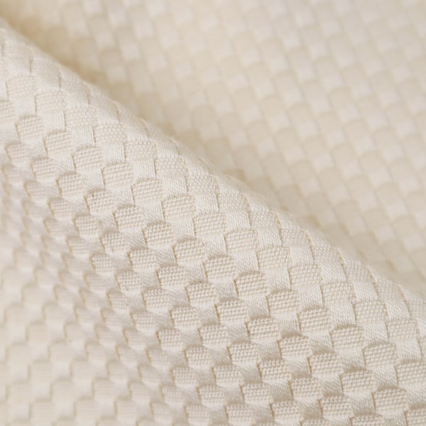 Pure Cotton Honeycomb Dobby fabric, Greige, 58" inches wide, 250 GSM