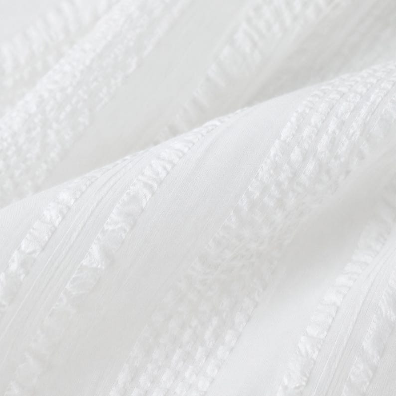 Cotton Seersucker Fabric — Lightweight | 58" Wide | 119 GSM image 3