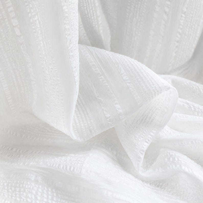 Cotton Seersucker Fabric — Lightweight | 58" Wide | 119 GSM image 1