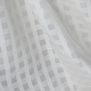 200-count Self-Checkered Bengal Muslin Cotton Fabric | 44" Wide | 90 GSM image 1