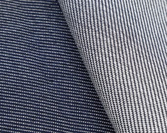 Tencel ™ - Leinen-Denim-Stoff, Marineblau, 125 G/M² Leichter Köper, 134cm breit