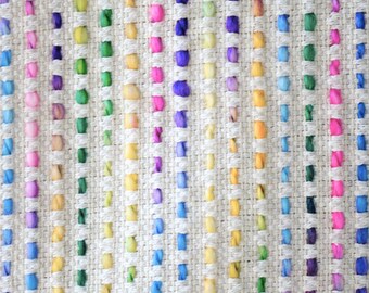 Rainbow Cotton-Wool Jacquard Fabric, 40" Wide, 630 GSM