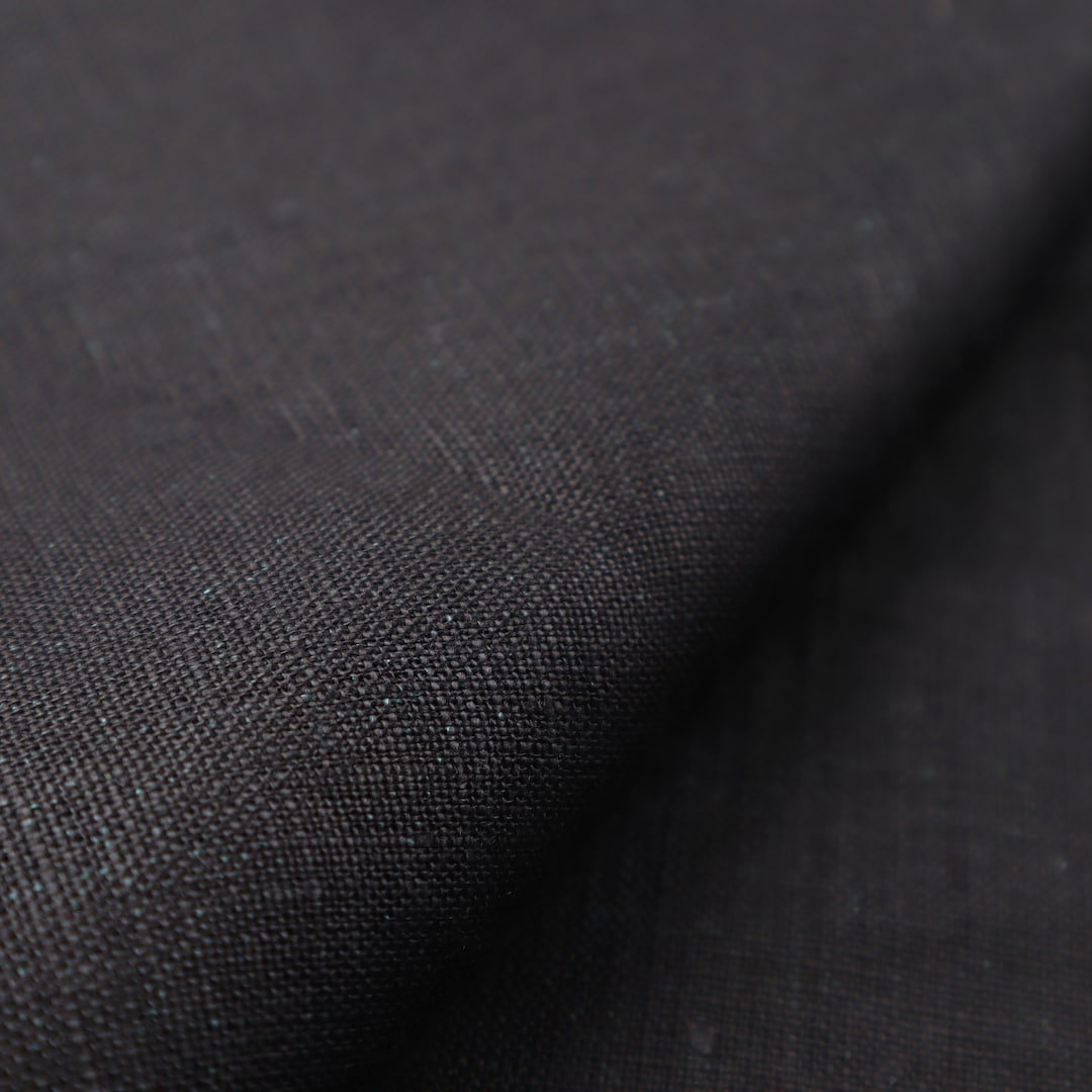 Black Pure Linen Fabric, 58 Inches Wide, 238 GSM, 60s Lea - Etsy